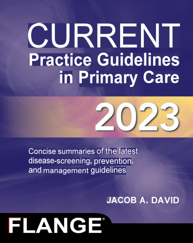 CURRENT Practice Guidelines in Primary Care 2023