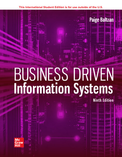 Business Driven Information Systems ISE 9th Edition