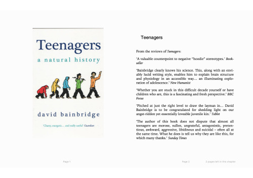 Teenagers A Natural History