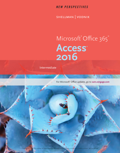 New Perspectives Microsoft Office 365 & Access 2016 Intermediate 1st Edition