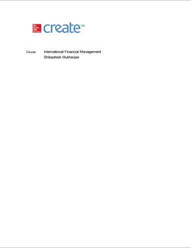International Financial Management, Second Custom Edition for University of Groningen
 978307083354,  978307089585