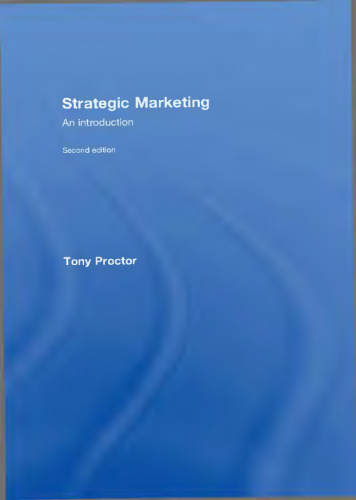 Strategic Marketing: An Introduction