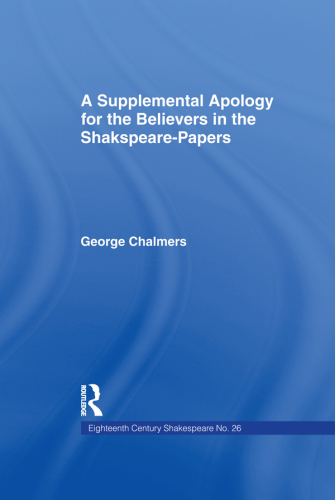Supplemental Apology for Believers in Shakespeare Papers