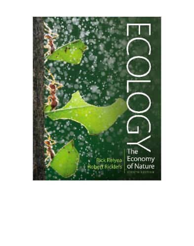 Ecology: The Economy of Nature