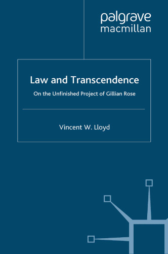 Law and Transcendence: On the Unfinished Project of Gillian Rose