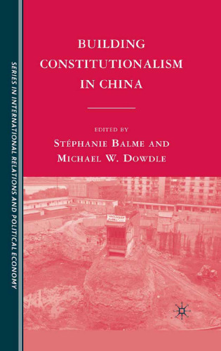 Building Constitutionalism in China