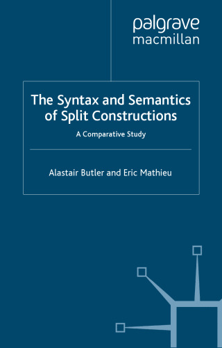The Syntax and Semantics of Split Constructions: A Comparative Study