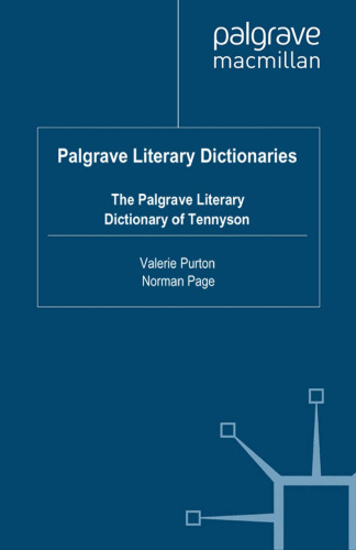 The Palgrave Literary Dictionary of Tennyson