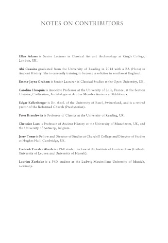 A Cultural History of Disability in Antiquity