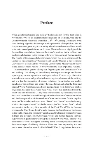 Home/Front: The Military, War and Gender in Twentieth-Century Germany