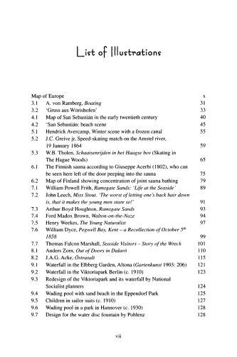 Water, Leisure and Culture: European Historical Perspectives