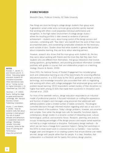 Collaboration in Design Education: A complete scheme of work