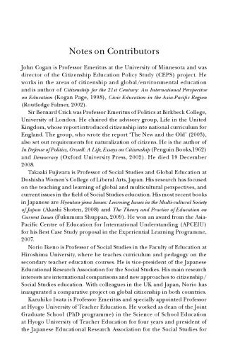 Citizenship Education in Japan