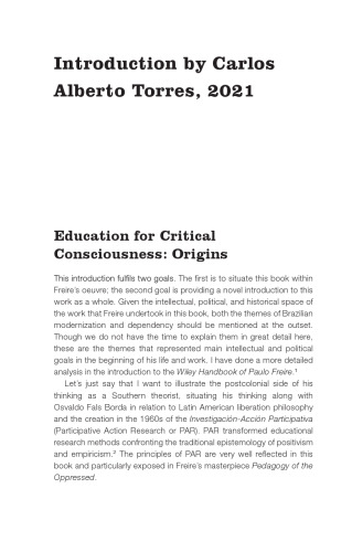 Education for Critical Consciousness