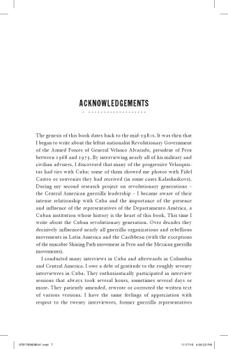 Cuba and Revolutionary Latin America: An Oral History