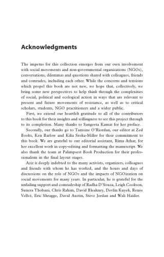 NGOization: Complicity, Contradictions and Prospects