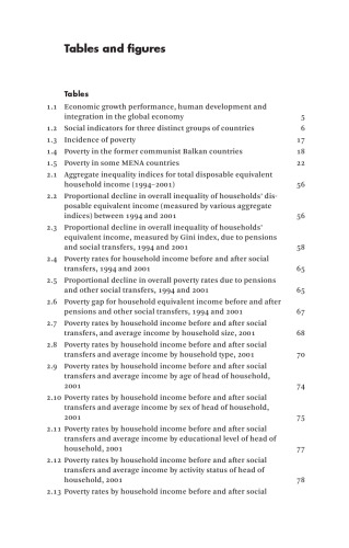 Poverty and social deprivation in the Mediterranean: Trends, Policies and Welfare Prospects in the New Millennium