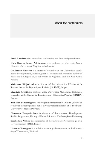 The State of Resistance: Popular Struggles in the Global South