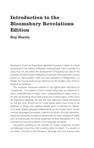 Course in General Linguistics: Ferdinand de Saussure