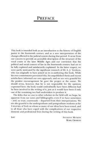 The Evolution of English Justice: Law, Politics and Society in the Fourteenth Century