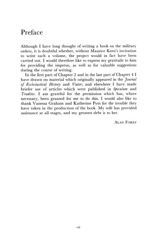 The Military Orders: From the Twelfth to the Early Fourteenth Centuries