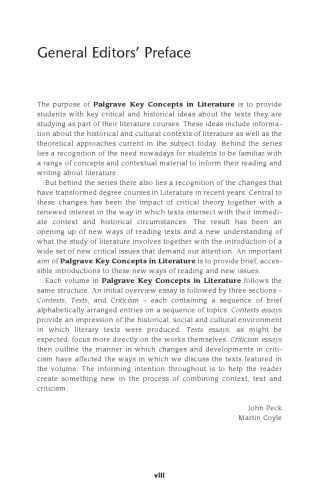 Key Concepts in Contemporary Literature