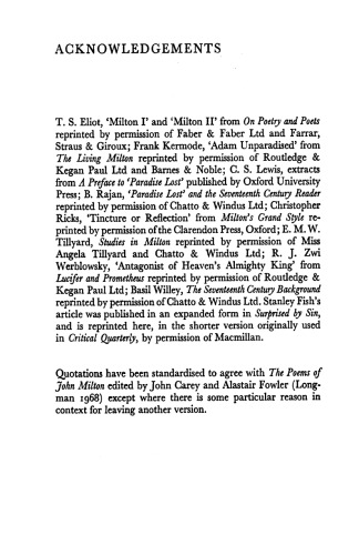 Milton: Paradise Lost
