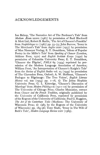 Chaucer: The Canterbury Tales