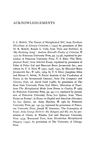 The Metaphysical Poets
