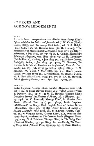 George Eliot: Middlemarch