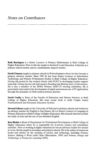 The Primary Core National Curriculum: Policy into Practice