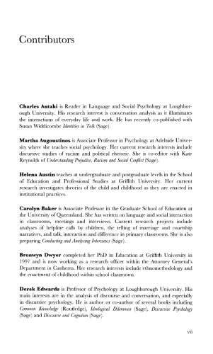 How to Analyse Talk in Institutional Settings: A Casebook of Methods