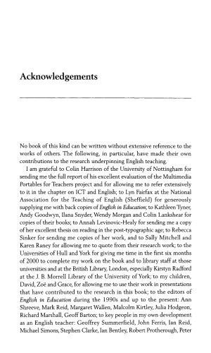 Teaching and Learning English: A guide to recent research and its applications