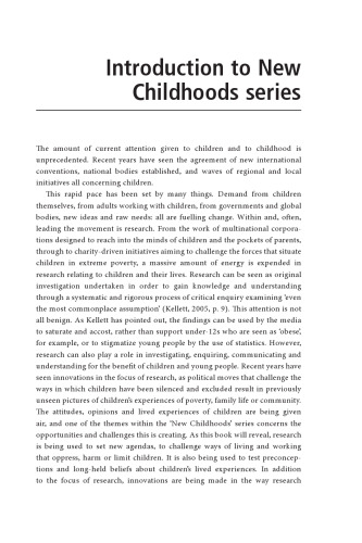 Rethinking Children, Violence and Safeguarding: New Childhoods Series