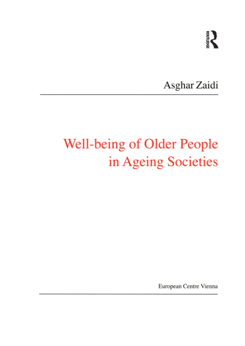 Well-Being of Older People in Ageing Societies
