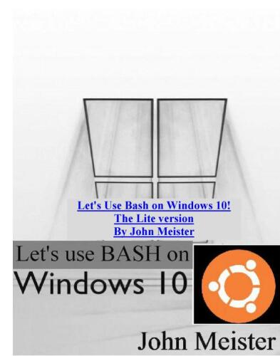 Let's Use Bash on Windows 10! The Lite Version