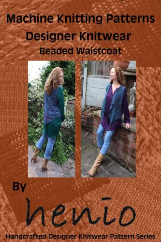 Machine Knitting Pattern: Designer Knitwear: Beaded Waistcoat