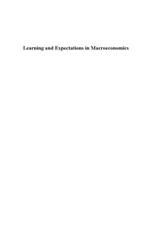 Learning and Expectations in Macroeconomics