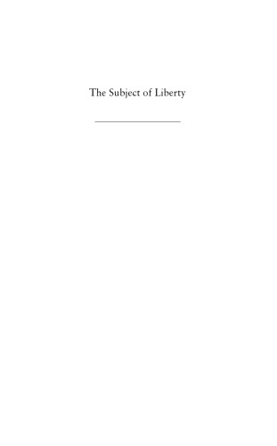 The Subject of Liberty: Toward a Feminist Theory of Freedom