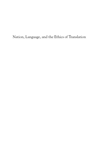 Nation, Language, and the Ethics of Translation