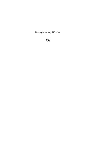 Enough to Say It's Far: Selected Poems of Pak Chaesam