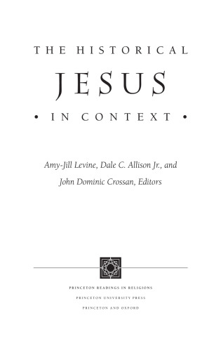 The Historical Jesus in Context