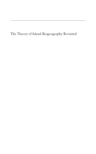 The Theory of Island Biogeography Revisited