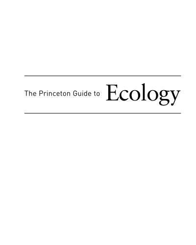 The Princeton Guide to Ecology