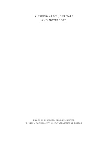 Kierkegaard's Journals and Notebooks, Volume 3: Notebooks 1-15