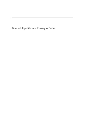 General Equilibrium Theory of Value