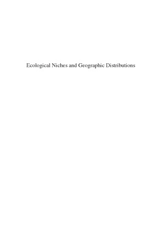 Ecological Niches and Geographic Distributions (MPB-49)