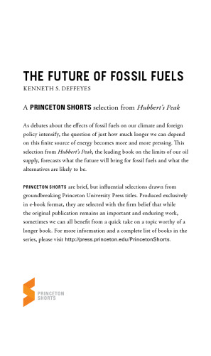 The Future of Fossil Fuels: From Hubbert's Peak
