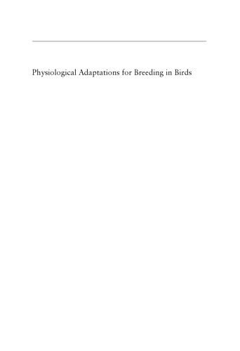 Physiological Adaptations for Breeding in Birds
