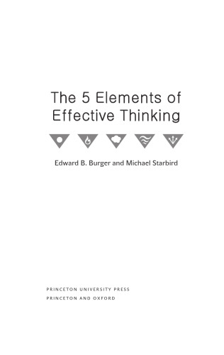 The 5 Elements of Effective Thinking